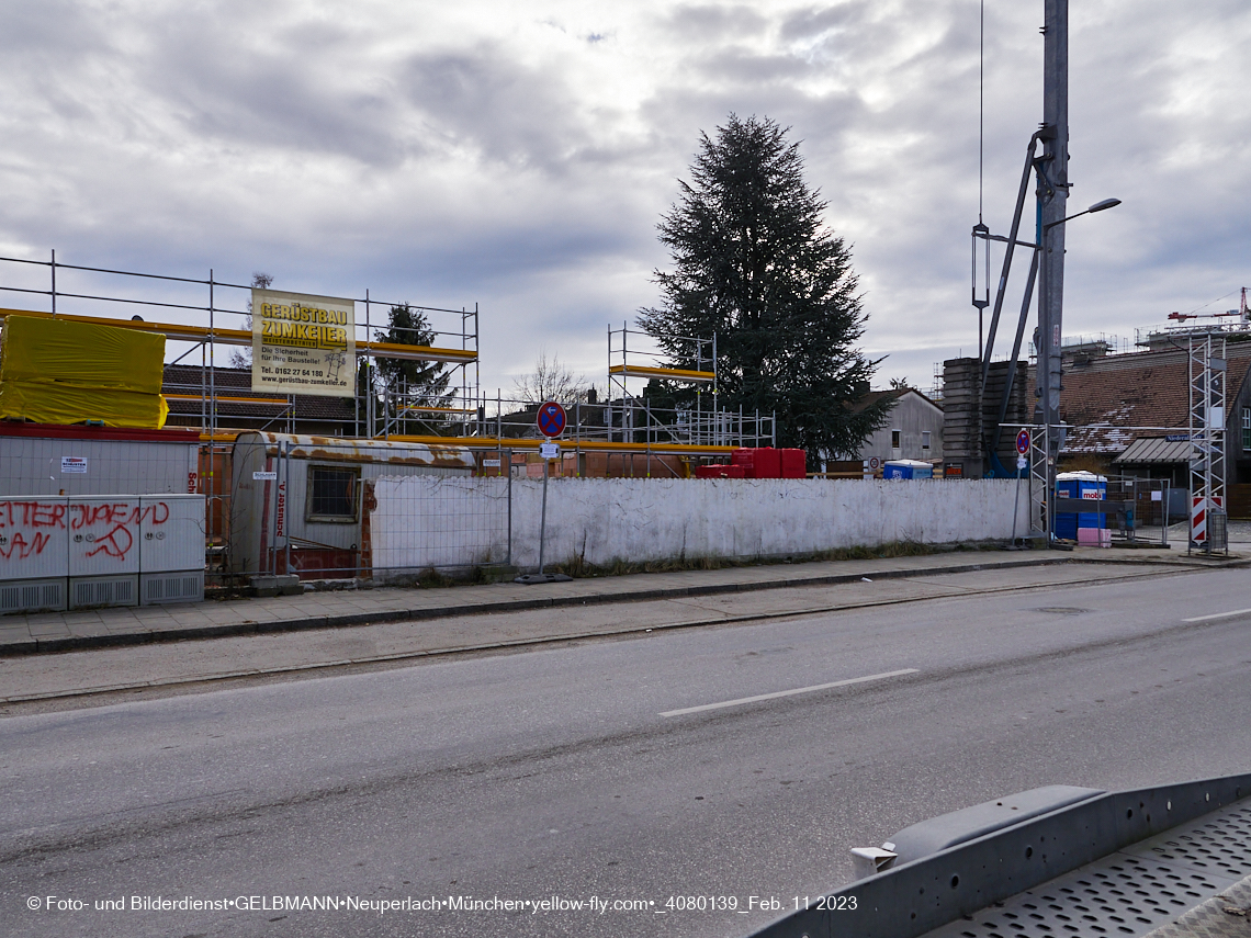 11.02.2023 - Baustelle Niederalmstraße 16 in Neuperlach